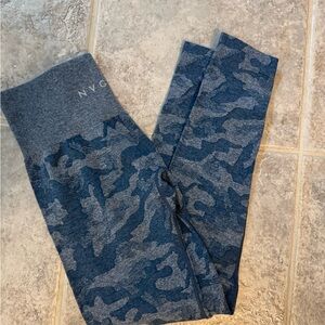 NVGTN Blue Camouflage Leggings